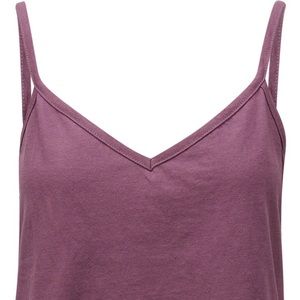 Purple crop tank top